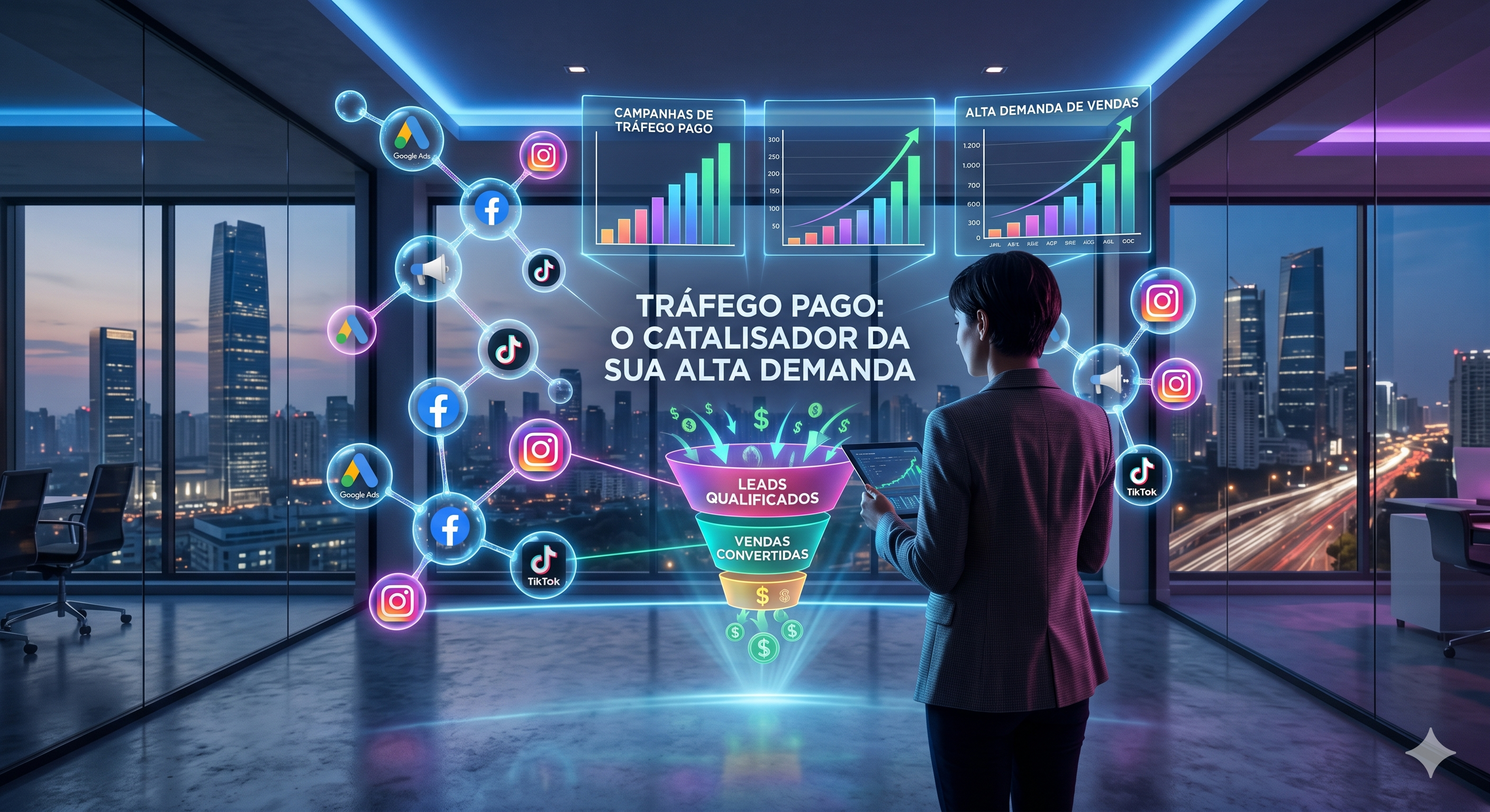 Tráfego Pago - Agência de marketing digital Aura Nexus